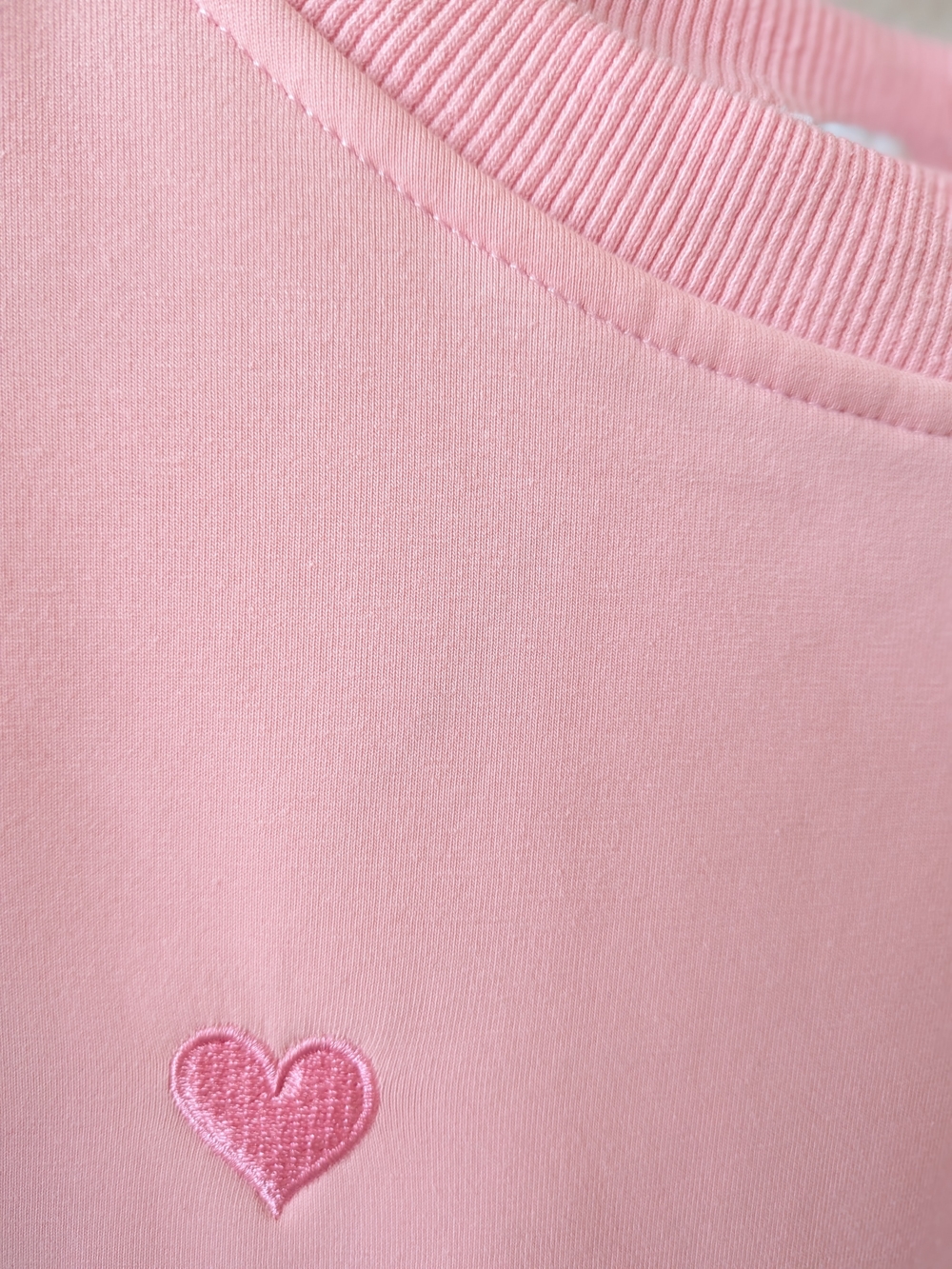 Women's Lola + The Boys Pink Heart-Print Track Pants & Sweatshirt Set L - Picture 3 of 11